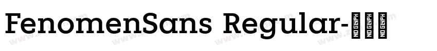 FenomenSans Regular字体转换